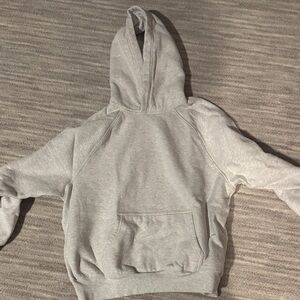 Aritzia Light Gray Sweatfleece Hoodie (mega fit)